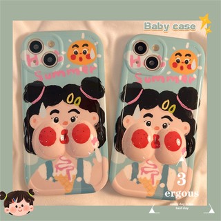 Dễ Thương Ốp Điện Thoại Mềm Họa Tiết Cây Kem 3d Cho iphone 15 14 13 12 11 pro max 7 8 plus se2020 x xr xs max 6 6s plus