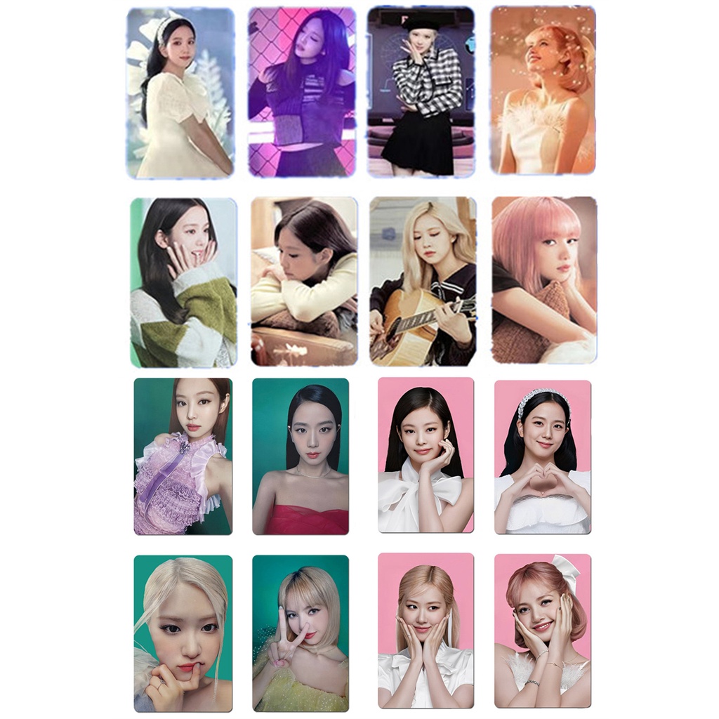 Set 4 Tấm Ảnh lomo Card Nhóm Nhạc Blackpink kpop jennie jennie jisoo lisa rose lomo