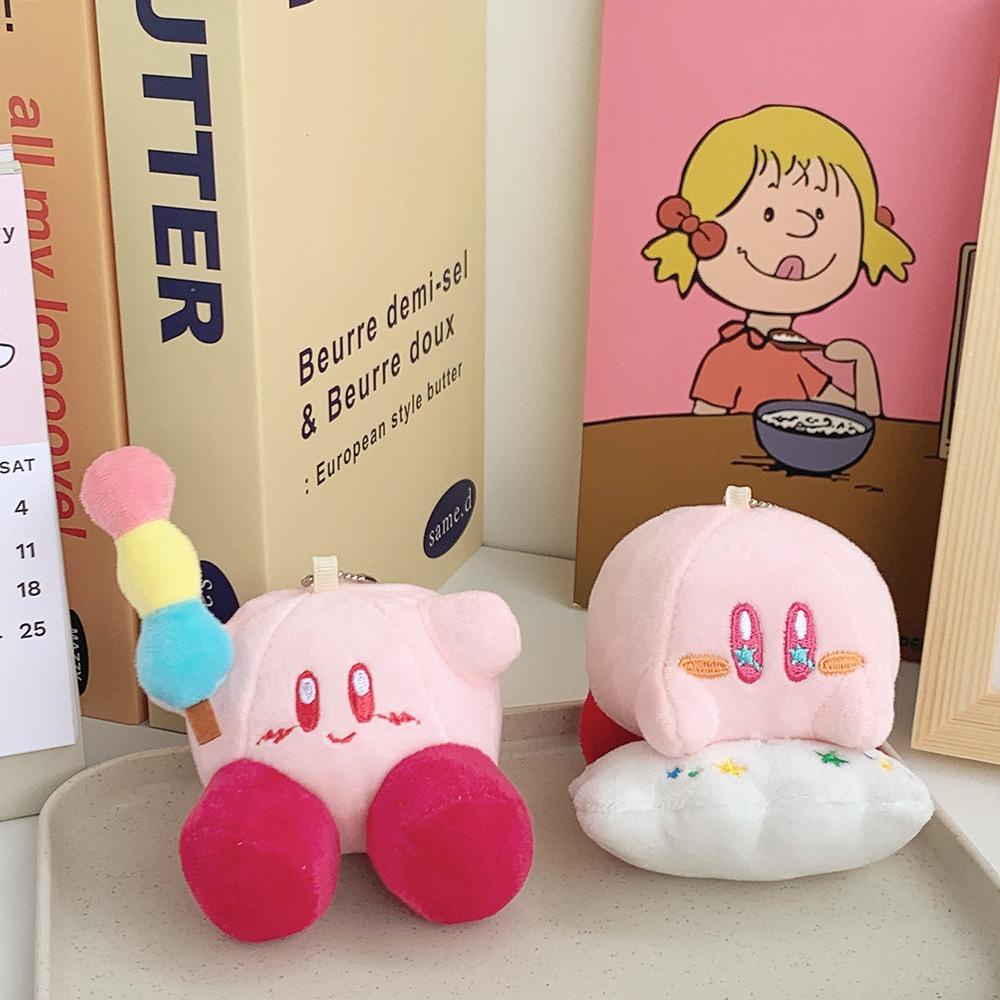 Mmluck kirby Đồ Chơi Nhồi Bông Mềm Mại Màu Hồng Hình Nón kirby