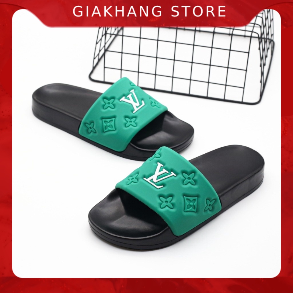 Dép Nam LV Quai Ngang Chống Nước Tuyệt Đối