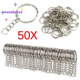 Set 50 Vòng Bạc Bóng 25mm Dùng Làm Móc Khóa diy