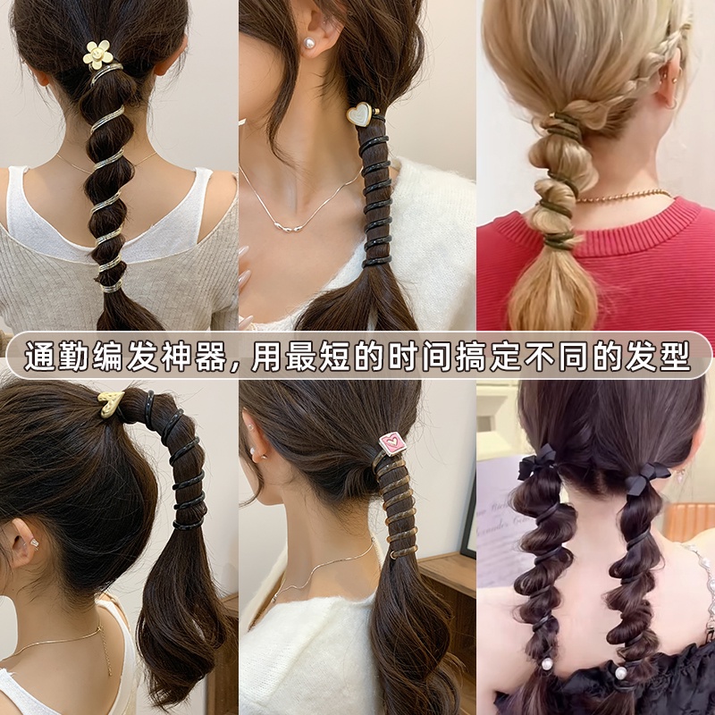 Dây Buộc Tóc Cao Su Dáng Thẳng Phong Cách Mới 2023 Cho Nữ