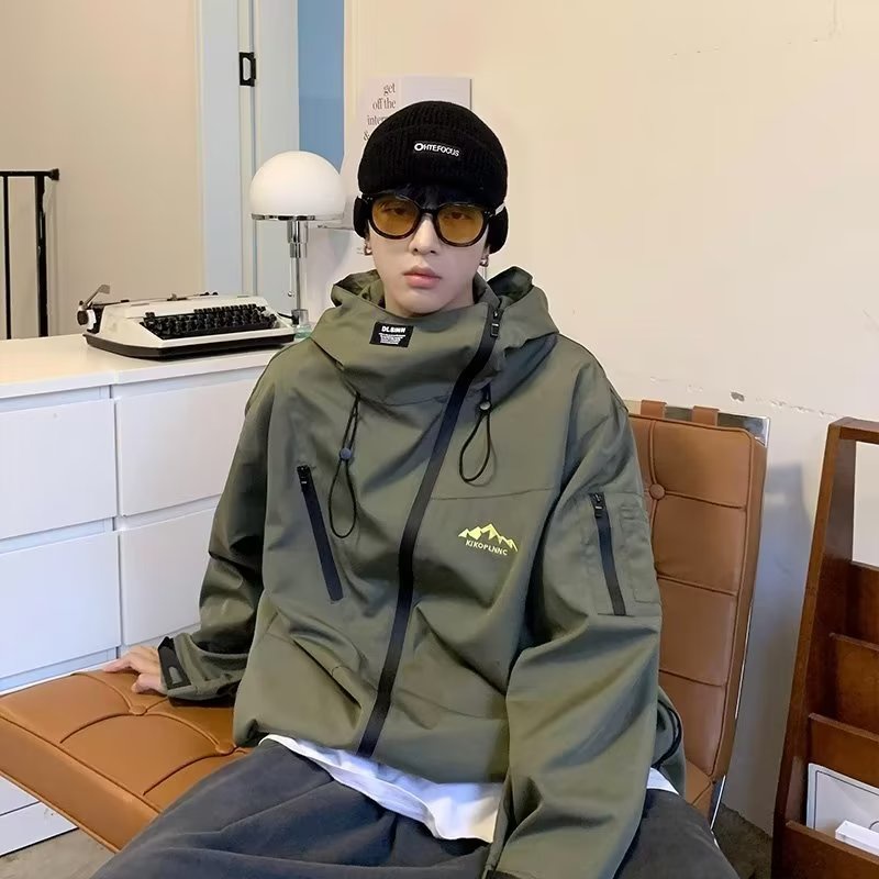 Áo Khoác Nam Dài Tay Có Mũ Thời Trang Hàn áo bomber nam áo khoác gió nam áo khoác cặp áo khoác dù áo khoác đen áo khoác nam hàn quốc áo khoác nam có mũ