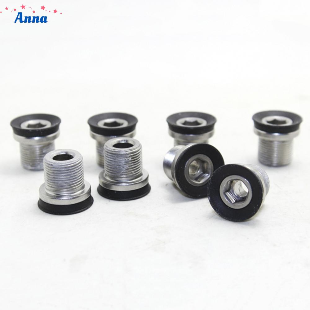 2*screw Bike Parts Black Crank Screw E-Bike M15 Electro Silvering For Bmx