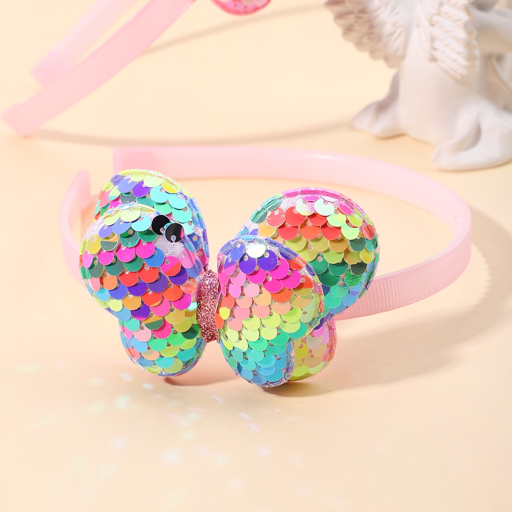 Băng đô KIDSBOWS kiểu bướm đính kim sa lấp lánh dễ thương sáng tạo dành cho bé gái