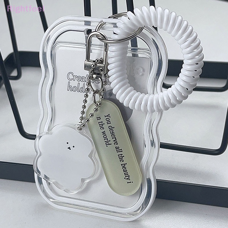 Rightfeel ins Móc Khóa / Thẻ / Xe Buýt / Ảnh Thẻ Trong Suốt Phong Cách Mới Bảo Vệ Thẻ Sinh Viên