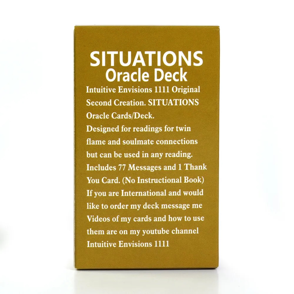 Situations Oracle 60pcs Party Card Game Fortune Telling Tarot Deck
