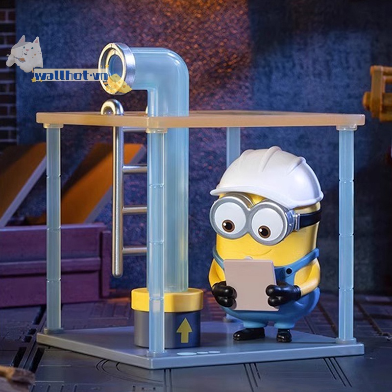 Wallhot > Đồ Chơi Mô Hình Hộp Quà Tặng Sinh Nhật Huyền Bí Mẫu pop mart minions at work