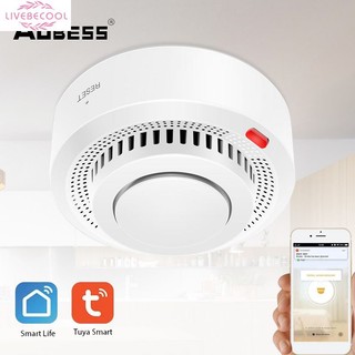 Tuya Thông Minh Wifi Báo Khói Cảm Biến Phát Hiện Khói Ứng Dụng Điều Khiển Từ Xa Đầu Báo 0101 livebecool
