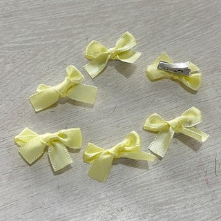 Vintage Small Ribbon Bowknot Hair Clip For Womens Girls Wedding Ribbon Hairpins