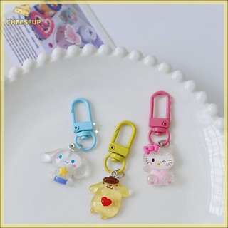Béo phì| Sanrio Anime My Melody Túi Móc Khóa Hoạt Hình Cinnamonroll Xe Dễ Thương Móc Khóa Di Động Mặt Dây Chuyền Trang Trí Phụ Kiện Mới