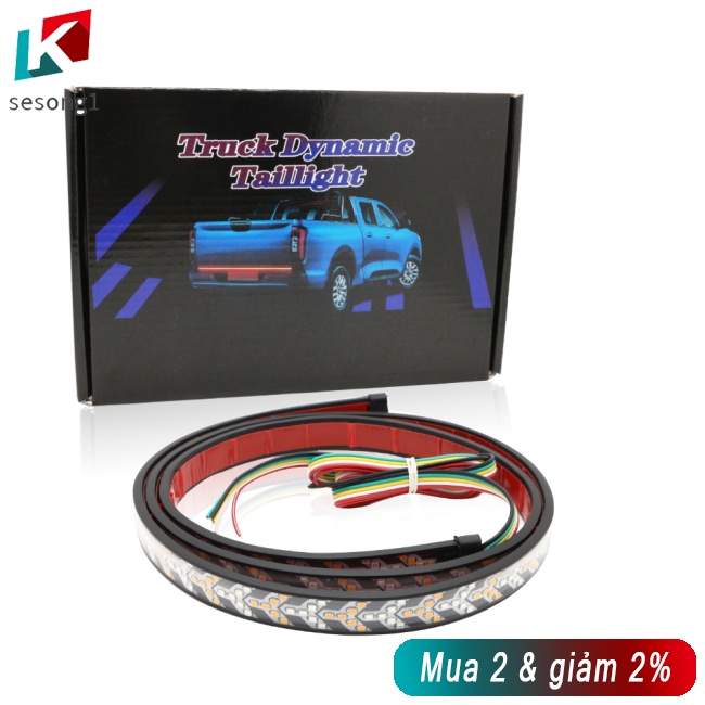 Đèn led Tín Hiệu 1.5m Hình Xương Cá Gắn Đuôi Xe Tải
