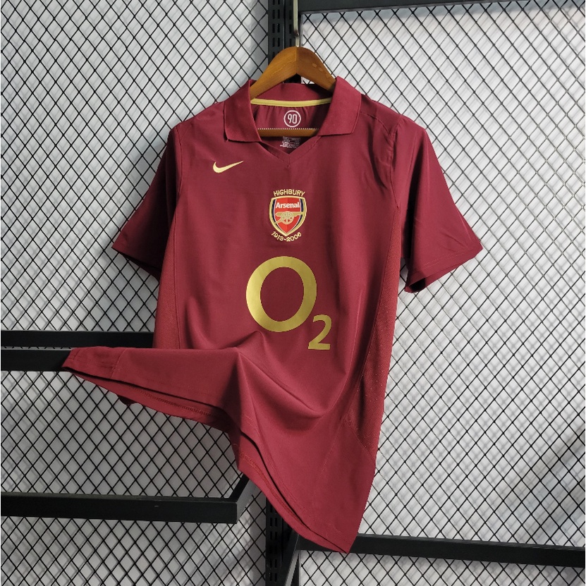 Áo Bóng Đá Ngắn Tay Đội Tuyển arsenal 05 / 06 22 23 24 Phong Cách retro Cho Nam
