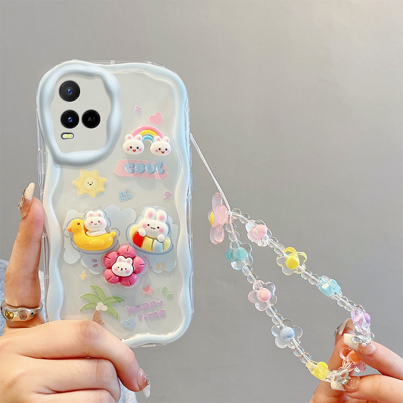 Ốp lưng vivo y33s vivo y21 vivo y21t Case vivo y33t vivo y21s vivo t1x Ốp Điện Thoại Mềm Họa Tiết Búp Bê Ba Chiều Cho vivo y33s y21 y21t y33t y21s t1x