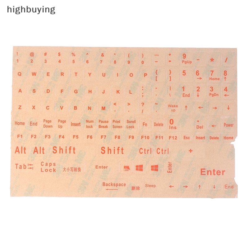 Miếng Dán Trang Trí Bàn Phím 120 Phím Chống Thấm Nước Chất Lượng Cao Mới