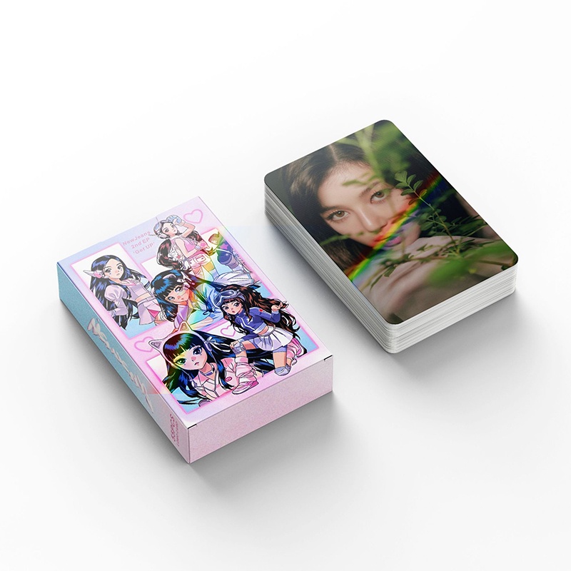 NewJeans Laser Card Set 55 Tấm Thẻ Ảnh Get Up LOMO Card Hình Nhóm Nhạc