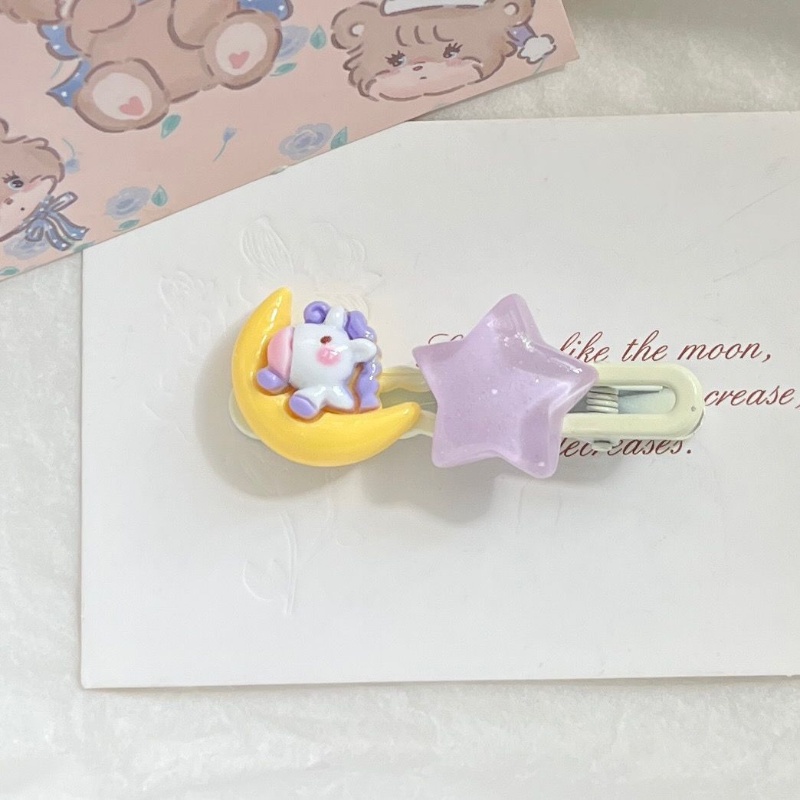 Dễ Thương Kẹp Tóc Hình Kỳ Lân / Ngôi Sao / Đám Mây Bằng acrylic / Kim Loại Thời Trang Cho Bé Gái