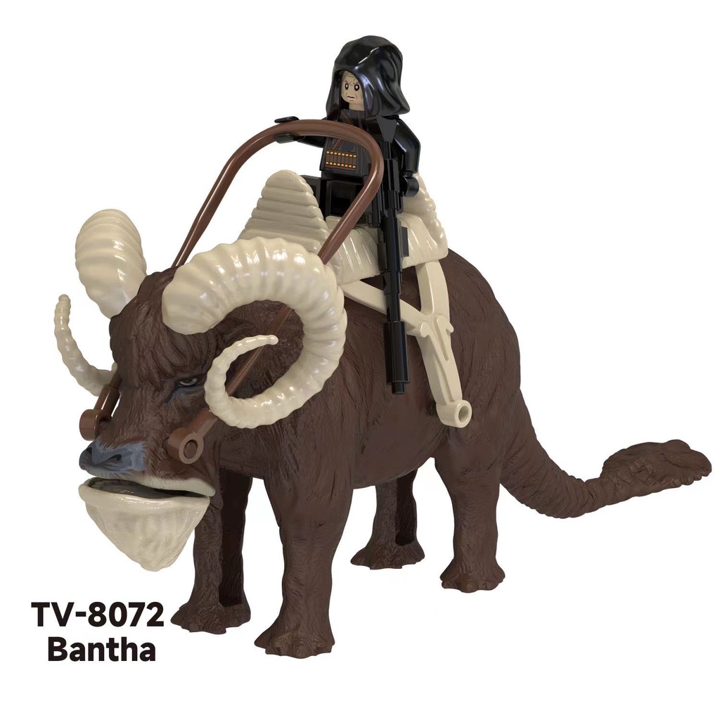 Đồ Chơi Mô Hình Lắp Ráp Nhân Vật Mandalorian Grogu Dewback Trong Phim star wars