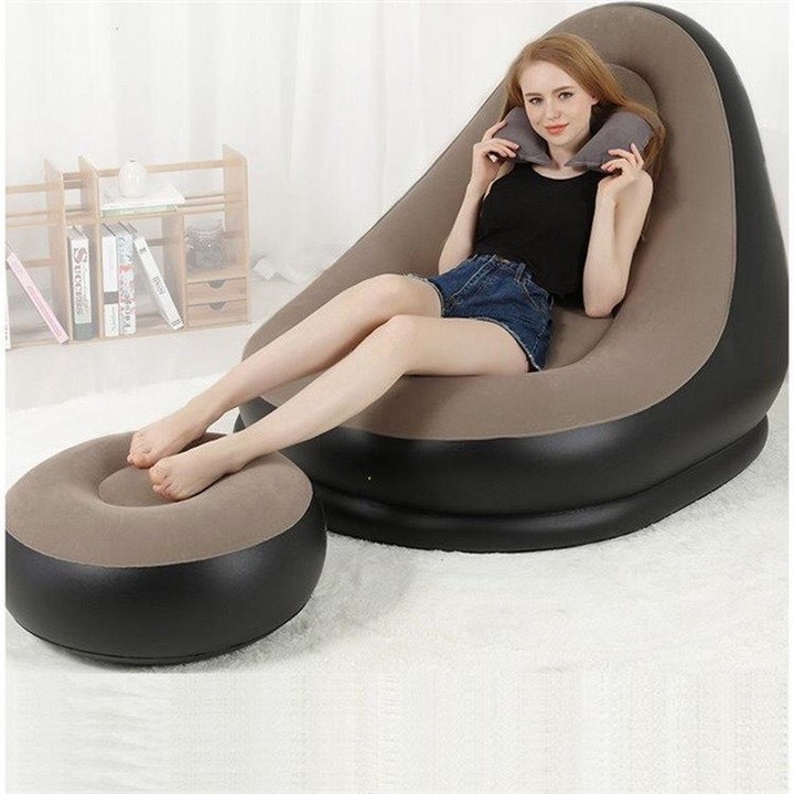 GHẾ ĐỆM HƠI THƯ GIÃN CAO CẤP HÀN QUỐC TỰA LƯNG BỌC NHUNG CAO CẤP