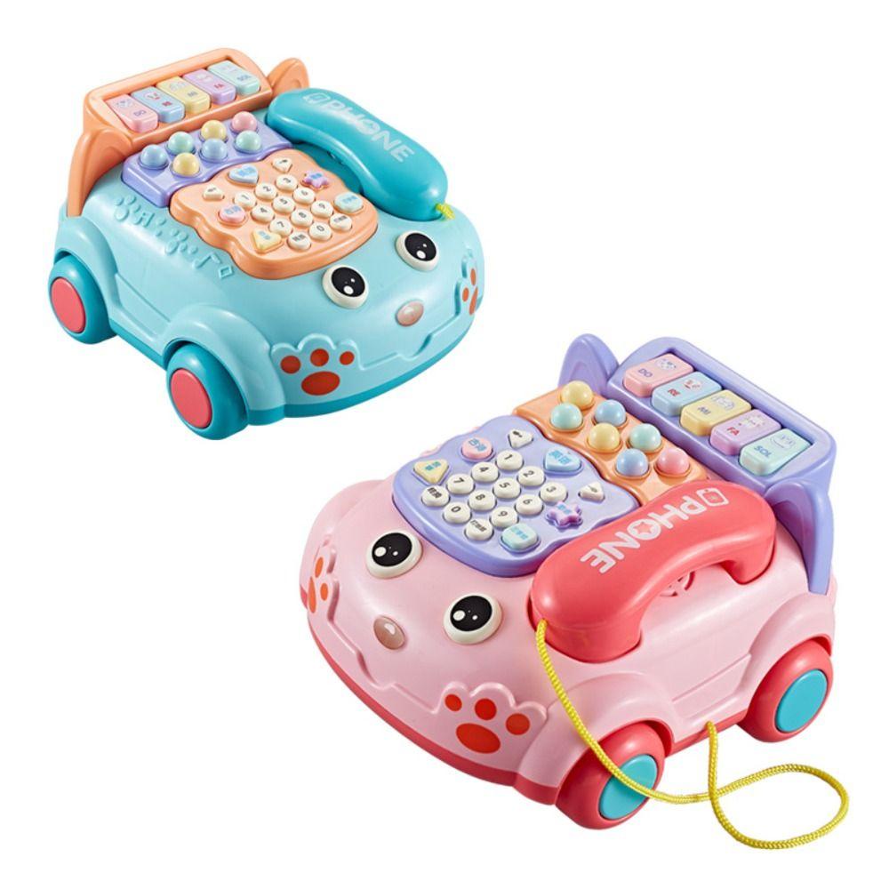Điện Thoại Đồ Chơi Hình Xe Buýt Phát Nhạc Cho Bé