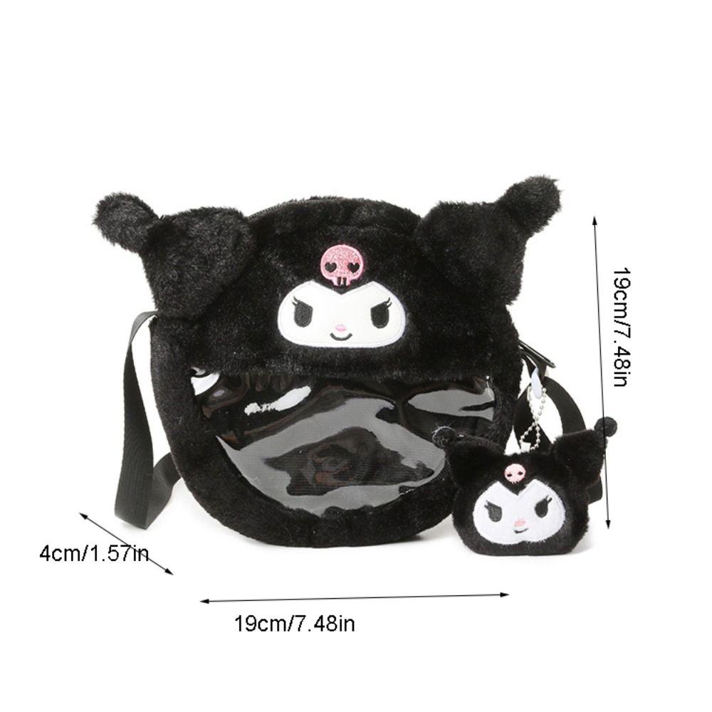 Túi Đeo Vai Chéo Đựng Tiền Xu kuromi Bằng pvc Trong Suốt Họa Tiết Hoạt Hình my melody dalton kuromi Dễ Thương Có Thể Nhìn Thấy Cho Trẻ Em