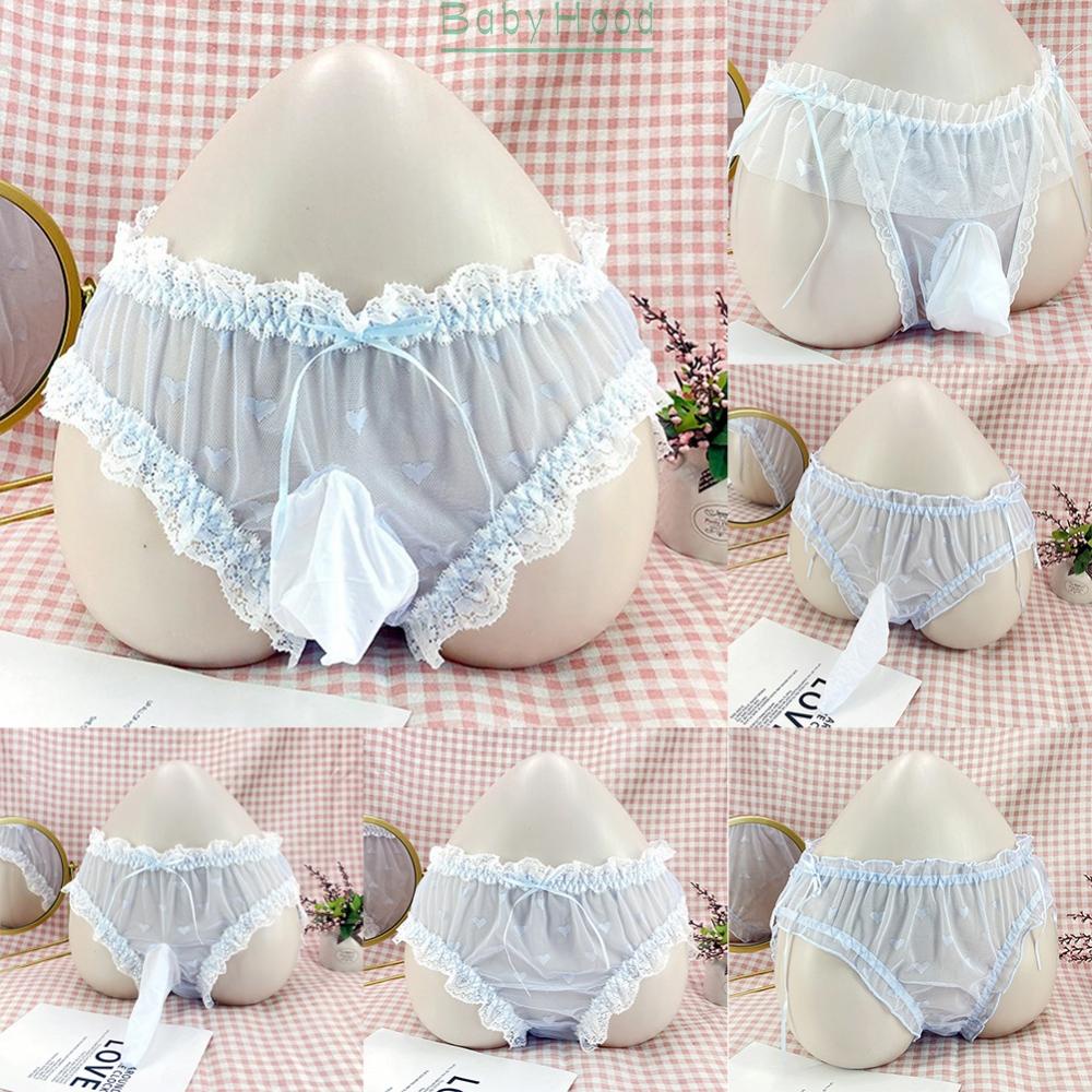 Underwear Transgender Transparent Ultra Thin Mesh Underpants Crossdress#BBHOOD