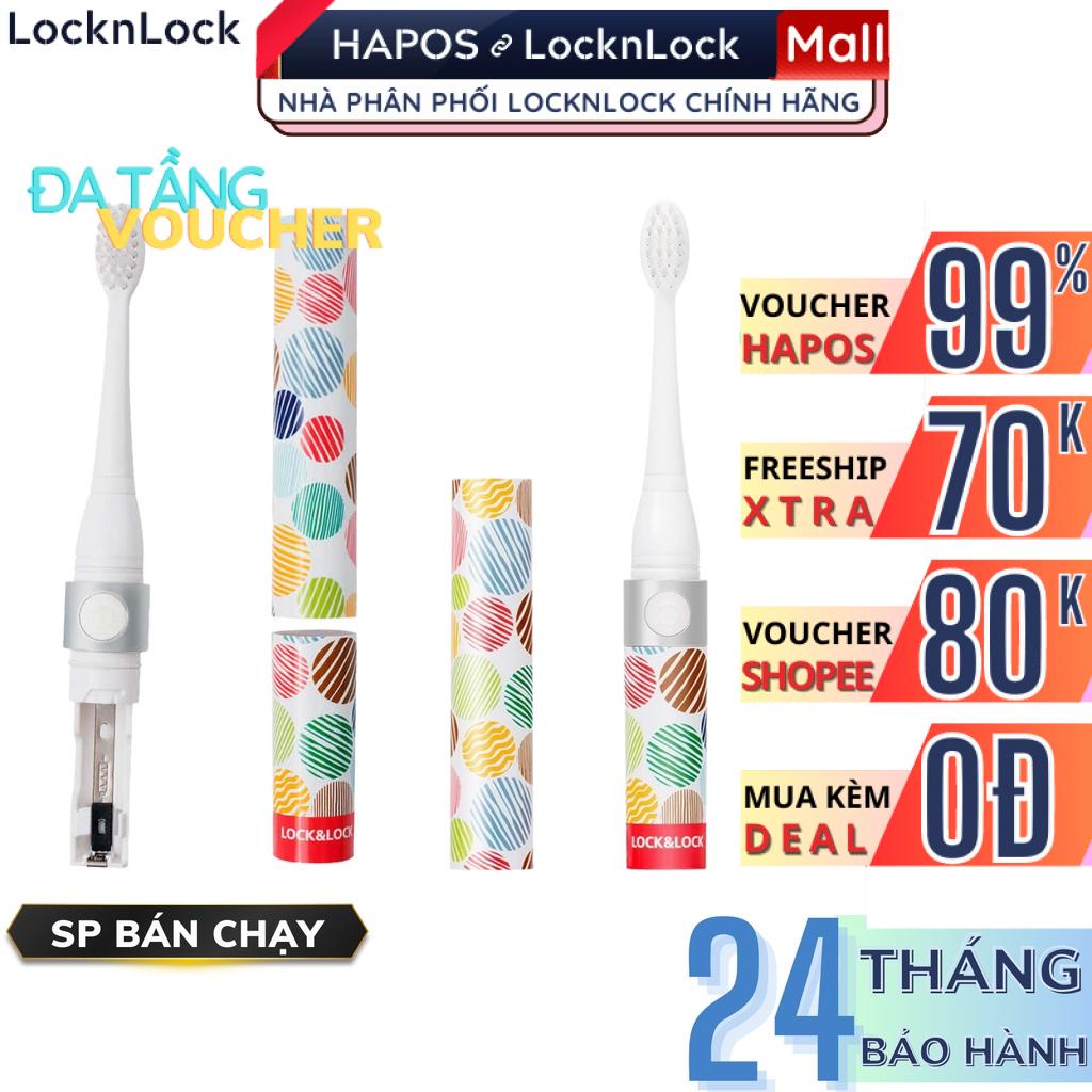 Bàn chải điện LocknLock cho bé từ 3 tuổi ENR236 lông mềm kháng khuẩn, đánh răng êm ái, bảo vệ nướu - HAPOS MALL OFFICIAL