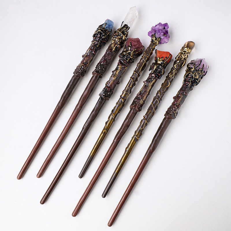 Đũa Thần Đính Đá Pha Lê Bán Dẫn Tự Nhiên Phong Cách retro