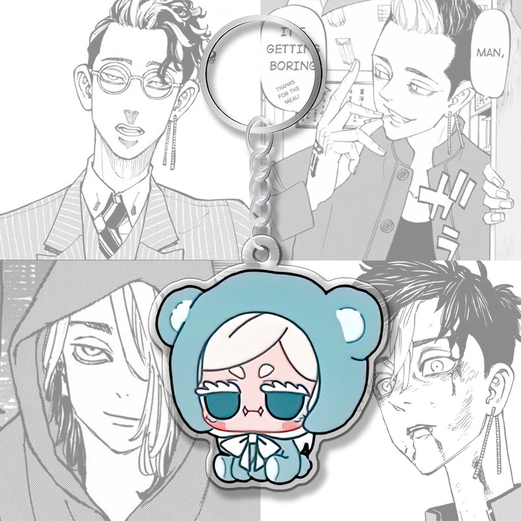 Móc khóa Tokyo Revengers Chibi Gấu bông dễ thương nhân vật Mikey Izana Ran Rindou Takemichi Draken