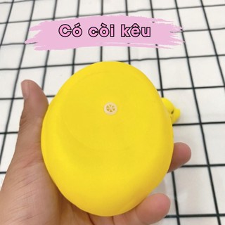 Đồ chơi đàn vịt mẹ và con, có còi kêu