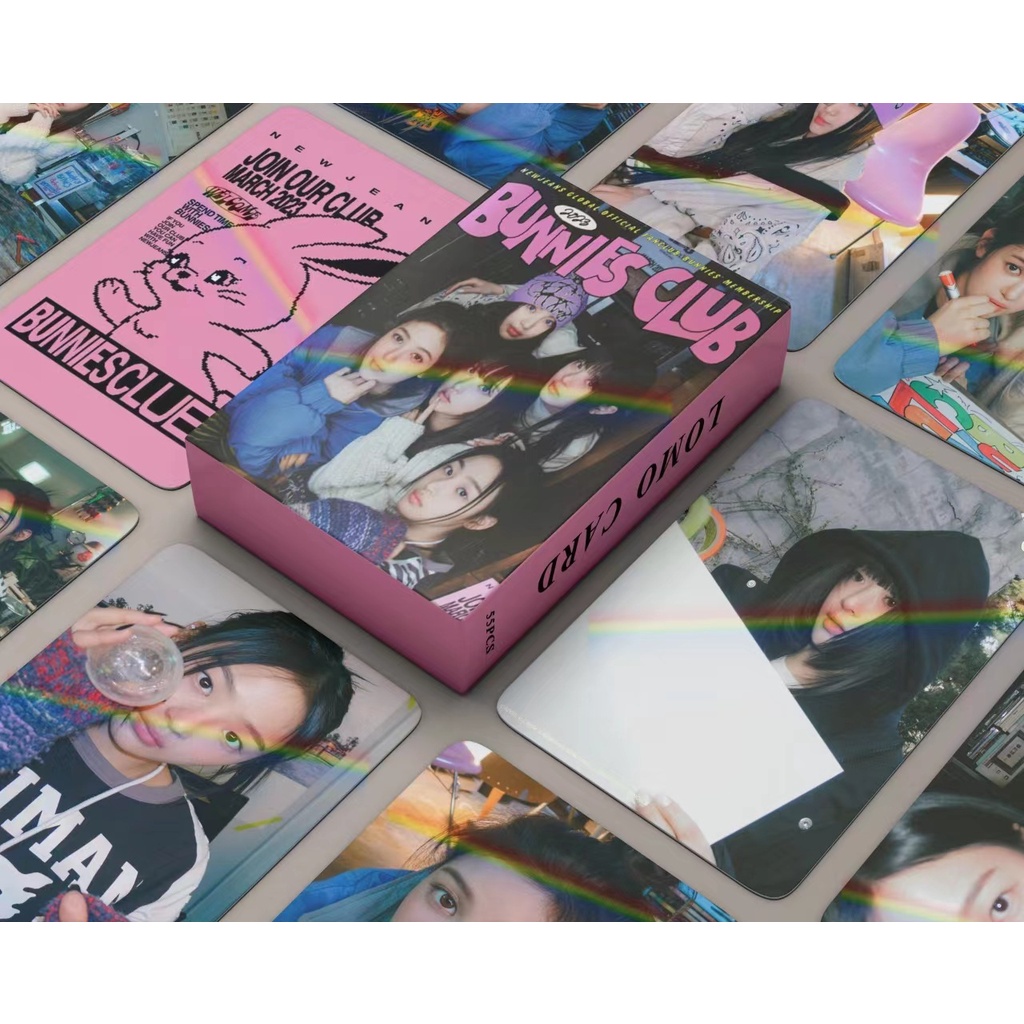 Bộ 50-55 Tấm Thẻ Hình lomo laser hologram Nhận Thức Câu Lạc Bộ Thỏ 1st debut Kỷ Niệm jy