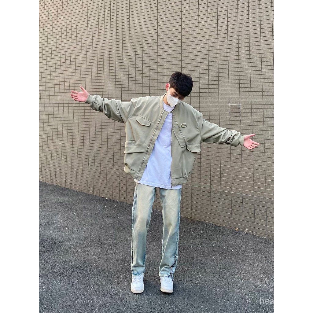 Áo Khoác Bóng Chày Dáng Rộng Kiểu Cách Mỹ Thời Trang Xuân Thu Cao Cấp Cho Nam Và Nữ