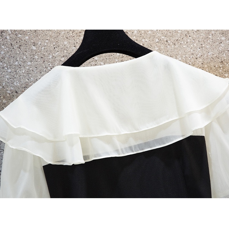 🌸Hàng Order🌸Váy Đầm Bigsize Tay Voan Cổ Bèo Tầng Dáng Dài Xoè Tiểu Thư Nữ Tính🌸Hàng Quảng Châu