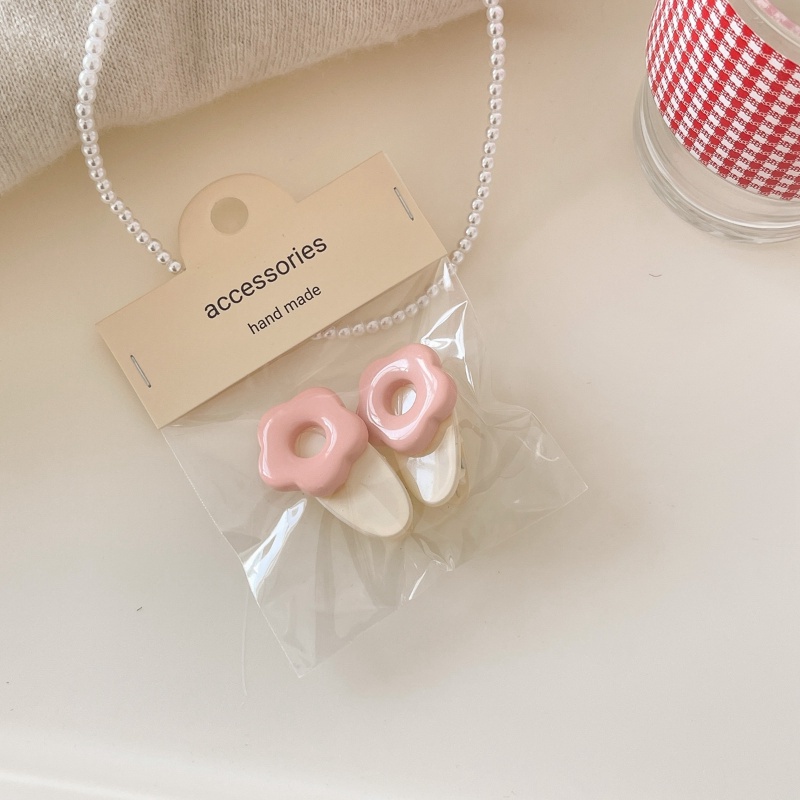 Kẹp Tóc Hình Bông Hoa Nhiều Màu Sắc Phong Cách Hàn Quốc Dễ Thương Dành Cho Bé Gái