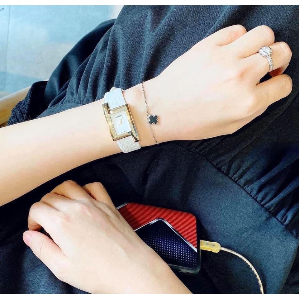 Đồng hồ Nữ VERSACE Greca Icon VELU00219 dây da trắng Chính Hãng