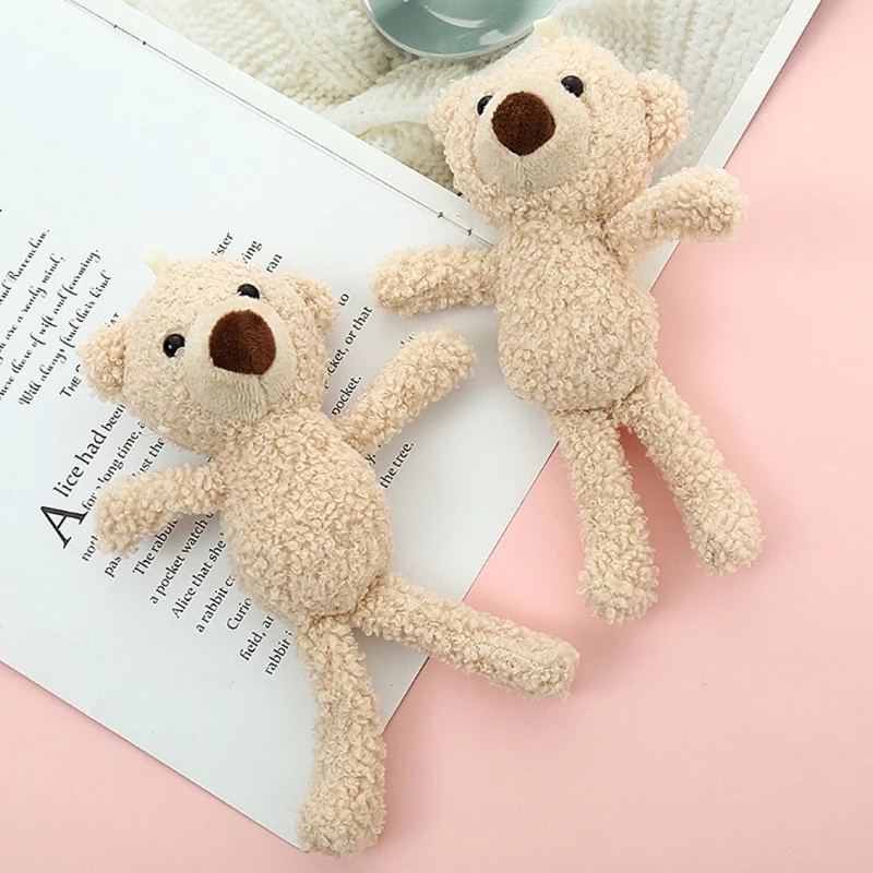 Gấu Bông Mini 20cm Mềm Mại Trang Trí Phòng Bé Gái / Văn Phòng / Xe Hơi