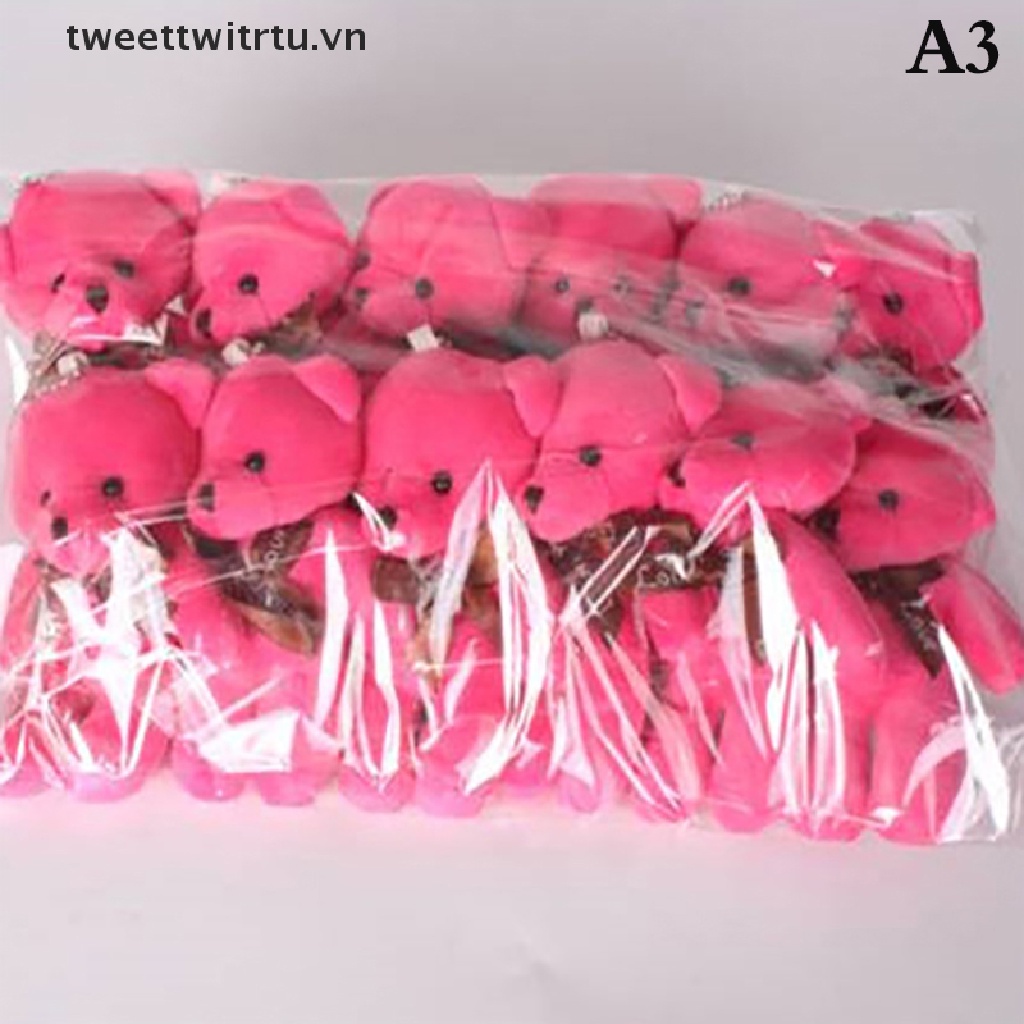 Set 12 Gấu Bông Mini Mềm Mại Đáng Yêu