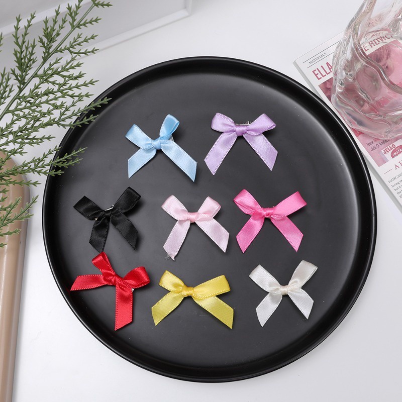 Set 8 Kẹp Tóc Nơ Ruy Băng y2k mini Dễ Thương Cho Nữ