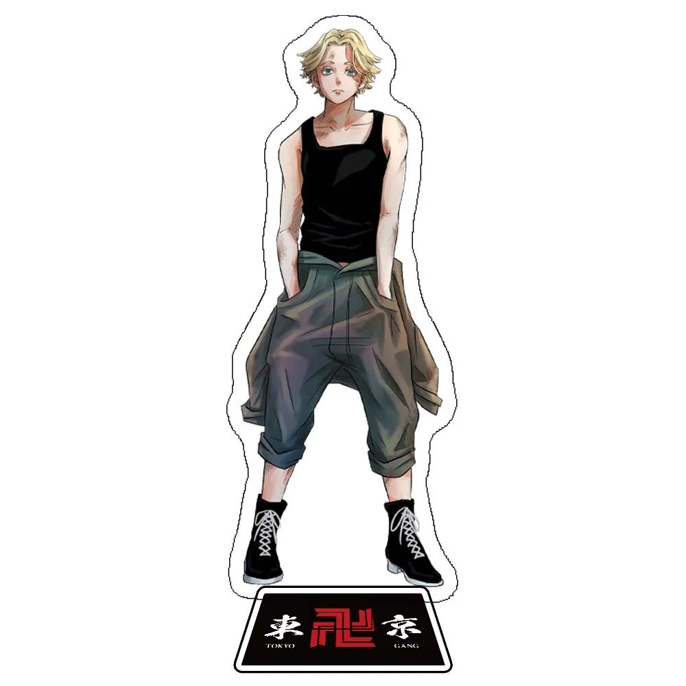 Mô hình Standee Anime Figure Haitani Ran Cosplay Tokyo Revengers 7 Phụ kiện trang trí để bàn góc học tập