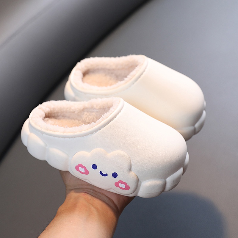 Dép cotton Đế Vừa Chống Trượt Chống Thấm Nước Dành Cho Ba Mẹ Và Bé