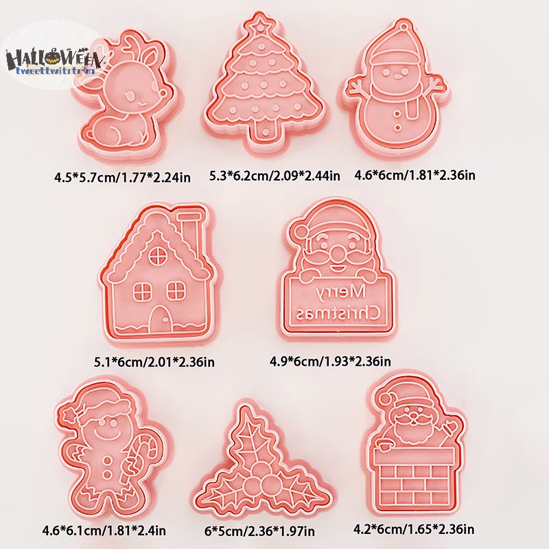 Khuôn Cắt Bánh Quy Bằng Nhựa Hình Giáng Sinh 3d diy