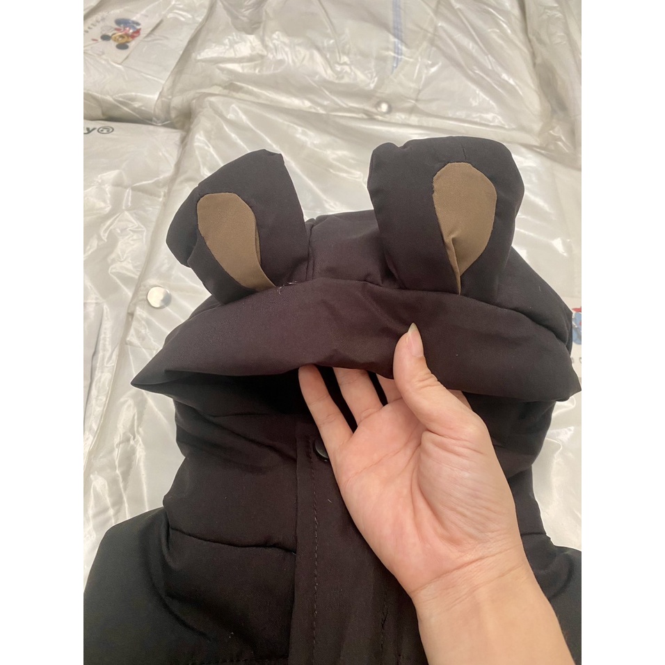 SIZE ĐẠI 10-32KG: Áo phao mũ gile tai gau cực kute cho bé trai bé gái - APGG