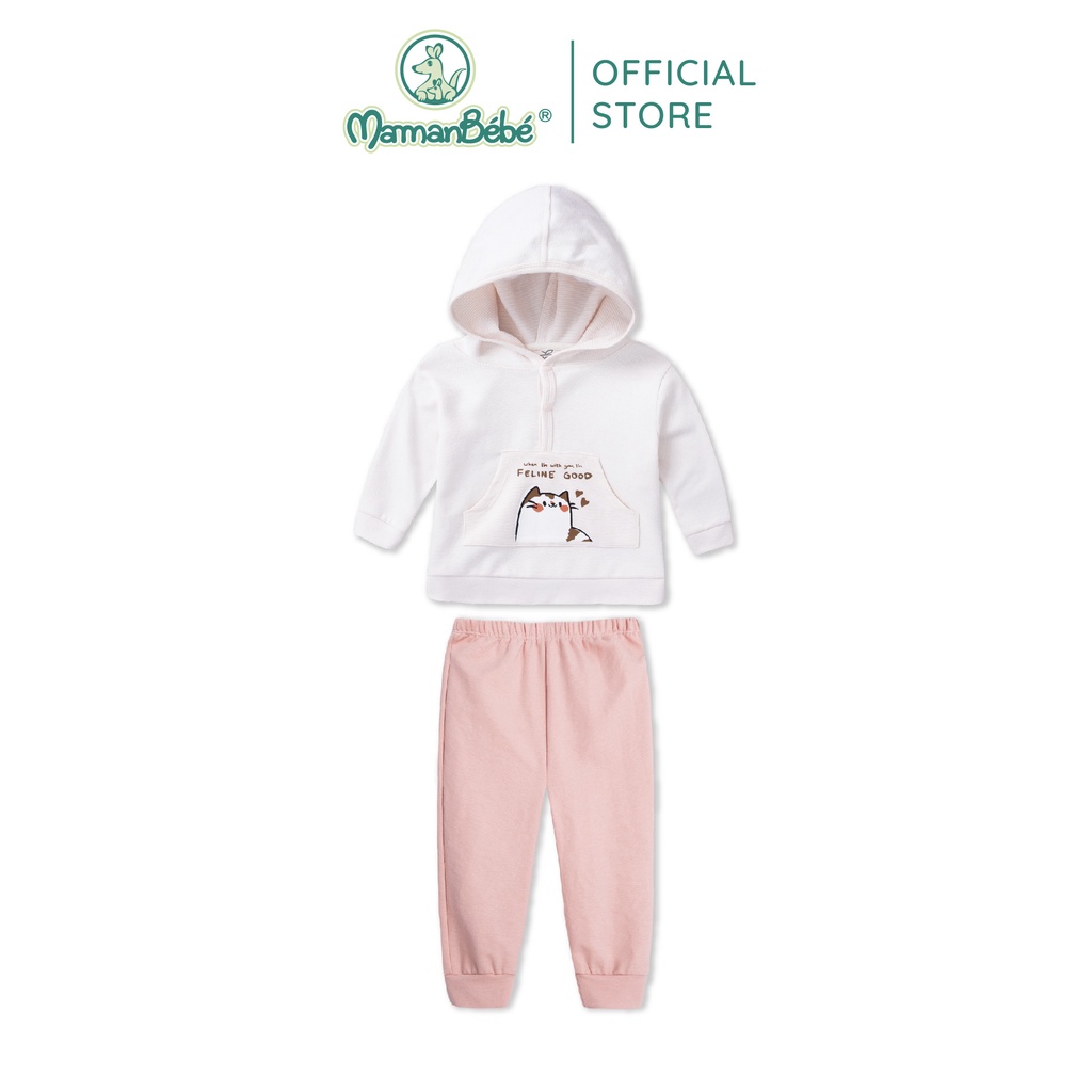 (MamanBébé chính hãng) Bộ dài tay La Pomme Hoddie Tommy