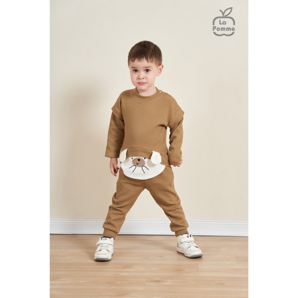 Bộ dài tay La Pomme Gấu tai vểnh