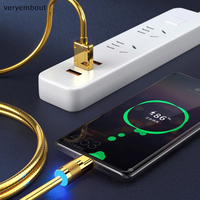 Ut Dây Cáp Sạc Nhanh 120w usb Bằng Hợp Kim Kẽm 2.4a Cho xiaomi huawei samsung type c 6a micro 3a