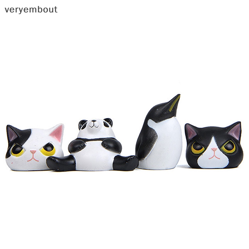 Ut Set 6 Mô Hình Chú Mèo shiba inu / guinea / Lợn Sáng Tạo