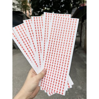 Combo 10 tờ mũi tên dán lỗi, nhãn mũi tên báo lỗi sản phầm bám dính in màu đỏ được sử dụng trong nghành may mặc