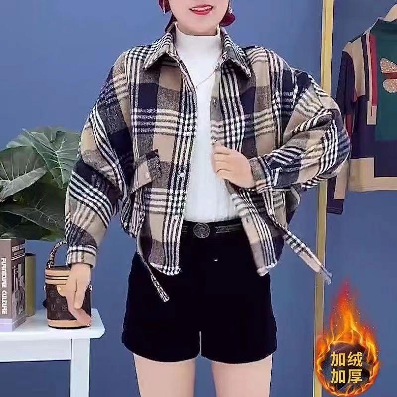 Áo Khoác Lót Lông Cừu Dày Dặn Phong Cách Phương Tây Thời Trang Thu Đông Cho Nữ