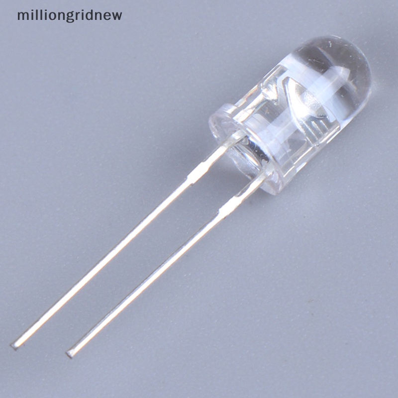 Set 100 Đi Ốt Đèn led 5mm Ánh Sáng Trắng / Xanh Lá / Vàng / Xanh Dương / Vàng / Trắng