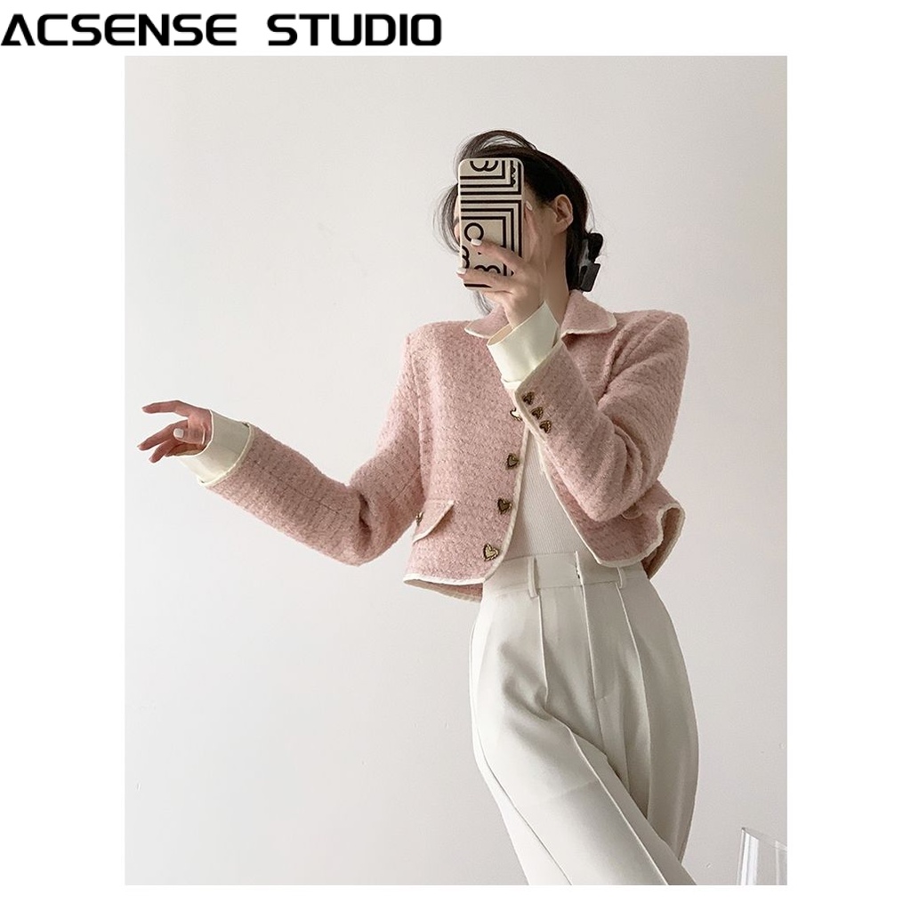 ACSENSE STUDIO áo khoác dù áo khoác bomber Durable Thời trang Popular New Style WJK2300M00 41Z231011